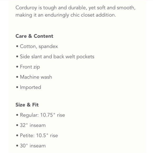 SOLD! Chartreuse Wide-wale Corduroy Trousers NWT - Picture 4 of 8